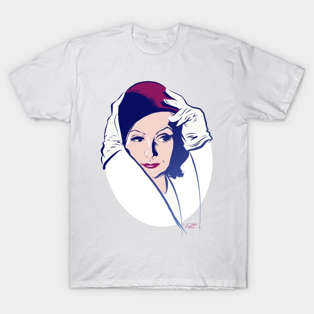 Greta Garbo - An illustration by Paul Cemmick T-Shirt by PLAYDIGITAL2020